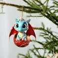 thumbnail image 3 of OAVQHLG3B Dragon Baby Christmas Hanging Ornaments for Christmas Tree, Acrylic Dragon Figurines Christmas Tree Hanging Ornament, Cute Cartoon Decorative Car Interior Pendant Hanging Decorations, 3 of 4