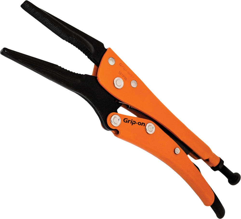 Grip-on GR12710 Universal Locking Long Nose Pliers 10-Inch by Grip-on