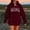 Wine, variant on Womens Oversized Hoodies Sweatshirts Long Sleeve MAMA Print Casual Loose Fleece Pullover Winter Fall Outfits Fashion Y2k Clothes