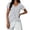 A1#-Light Gray, variant on LPKRT Women Striped V Neck T Shirt - Short Sleeve Casual Top, Soft Breathable Summer Tee(Red-L)