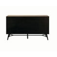 thumbnail image 4 of BenJara Six Drawer Wooden Dresser with Metal Angled Legs, Brown and Black, 4 of 7