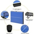 thumbnail image 3 of TROPOW Portable Ping Pong Table, Indoor/Outdoor Ping Pong Table for Adults/Teens, Table Tennis Table with 2 Table Tennis Paddles and 3 Balls, 5 Minute Assembly, 60 x 26 x 27.5 Inch, 3 of 8