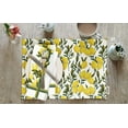 thumbnail image 2 of Vargottam Placemats- Placemat For Dining Table, Set Of 4- Printed & Reversible CottonNapkin-IndoorPlacematsFor Home & Kitchen Dining Table- Lemon (Yellow & Green), 2 of 5