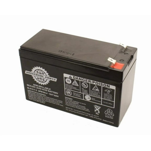 Universal Parts 12V 7.6AH Battery SLA12-7.2
