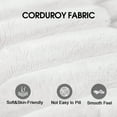 thumbnail image 5 of 63" Corduroy Boneless Couch, 2-Seater Compression Sofa with 2 Throw Pillows, No Assembly Required, Comfy Loveseat Sofa in a Box, Deep Seat, Modern Couches for Living Room, 5 of 12
