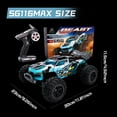 thumbnail image 4 of 1:16 Scale All Terrain Brushless RC Car, 49MPH High Speed 4WD Vehicle with 2.4 GHz Remote Control, Waterproof Off-Road Truck with Two Rechargeable Batteries, Racing Car Toys for Adults and Boys, 4 of 10