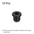 thumbnail image 3 of Uxcell Rubber Grommet Mount Dia 5/16" (8mm) Round T Type for Wire Protection 10 Pack, 3 of 5