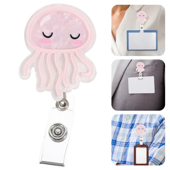 BESTOYARD Cute Retractable Badge Reels for Nurses Lightweight Badge Holder