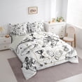 thumbnail image 3 of Homewish Gamer Ice Hockey 7-Piece Twin Bedding Sets for Children Kids Teens,Ball Gaming Bedding Comforter Set,Sport Theme Breathable Sheet Sets,Lightweight Room Decor,Reversible, 3 of 8