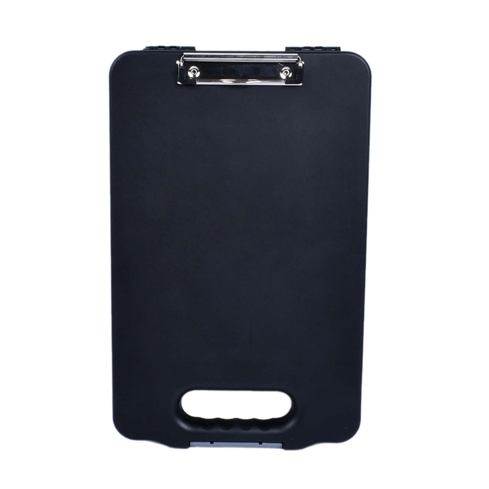 Colaxi Clipboard with Storage Document Case A4 Binder for Restaurant School Black