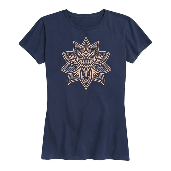 Instant Message - Mandala Lotus - Women's Short Sleeve Graphic T-Shirt