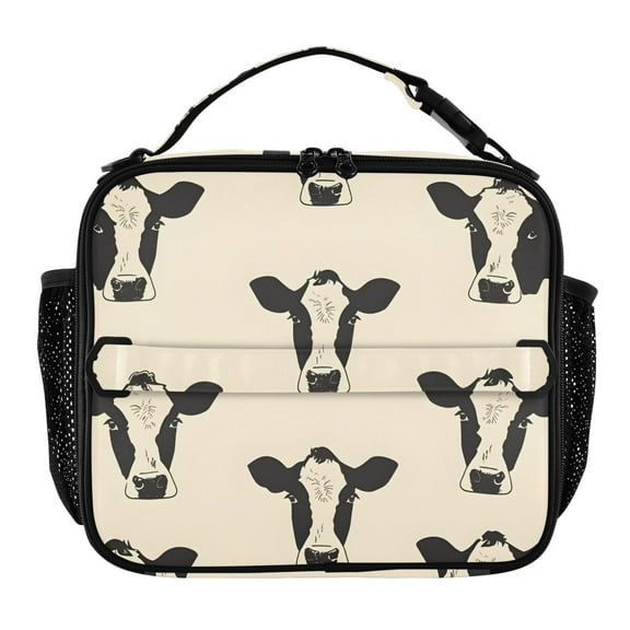ALAZA Cows Lunch Box Insulated Lunch Bag Cooler Tote with Shoulder Strap