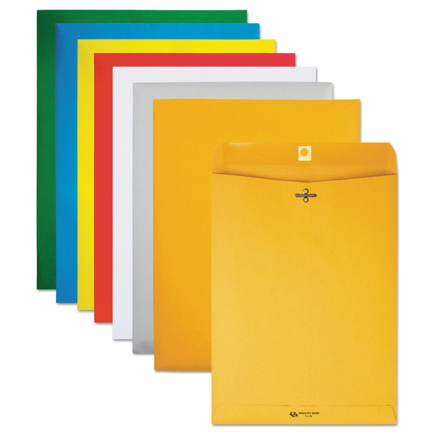 Quality Park, QUA37893, Gummed Kraft Clasp Envelopes, 100 / Box, Kraft