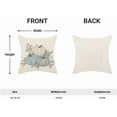 thumbnail image 5 of Fall Pumpkin Throw Pillow Covers 16x16 Set of 2, Watercolor Blue Pumpkin Decoration Throw Pillow Covers Thanksgiving Autumn Harvest Outdoor Cushion Cover for Sofa Couch Farmhouse Room Bed Decor, 5 of 6