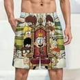 thumbnail image 2 of The Loud House Men's Short Pajama Pants Soft Trendy Sleep Shorts Breathable Ice Silk Lounge Shorts 3XL, 2 of 8