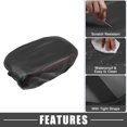 thumbnail image 3 of Almohadilla para consola central de coche, impermeable, reposabrazos, funda protectora para Dodge Charger 2015-2022, patrón de fibra de carbono, puntos negros y rojos, 3 of 7