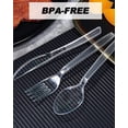 thumbnail image 4 of Mistaha Elegant Disposable Silverware Set with Glitter Accents - Bulk Pack of 300 Pieces for Events and Home Use, 4 of 6