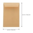 thumbnail image 2 of Minkissy 50 Pcs Enveloppe de Pièce Papier Kraft Brun Clair Scellant pour Artisans, 2 of 8