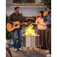 thumbnail image 5 of Stand for Solo Stove Accessories: Adjustable 19-27 inch Fire Pit Stand for Solo Stove Bonfire Yukon and More Outdoor Fire Pit - Fire Pit Accessories for Outside Patio Camping Backyard$$Garden & Patio, 5 of 7