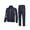 Navy, variant on Little Donkey Andy Men's 2 Piece Full Zip Tracksuit Set, 4 Way Stretch Breathable Athletic Outfit with Reflective Details & Zipper Pockets, for Gym Running Outdoor, Black 2XL