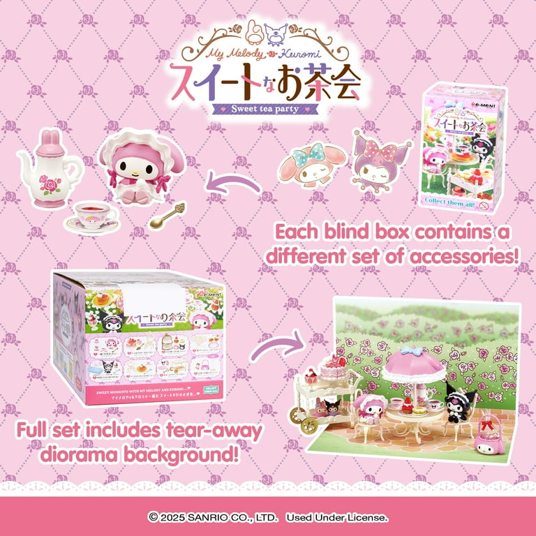 Hamee Sanrio Mini Figure Set, My Melody & Kuromi Blind Box Diorama