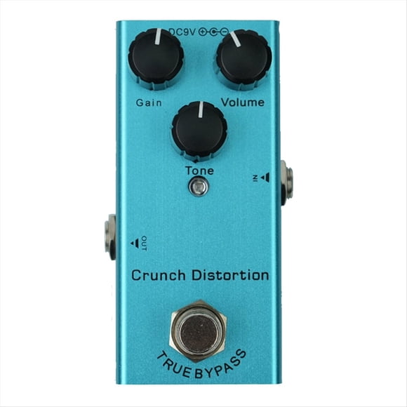 Pedal de Efectos para Guitarra Eléctrica Mini Crnch Distoriton Pedales para Bajo Crnch Distoriton