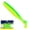 Green, variant on 10 Pack Paddle Tail Swimbaits 6.5cm Ribbed T-Tail Soft Plastic Fishing Lures for Bass Trout Walleye Brown