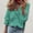 Green, variant on GZWYHT Women's Plaid Ruffle V Neck Button Down Blouse Casual Long Sleeve Trendy Tops Work Checkered Shirt Peasant Tops For Women Work Lounge Blouse Orange L