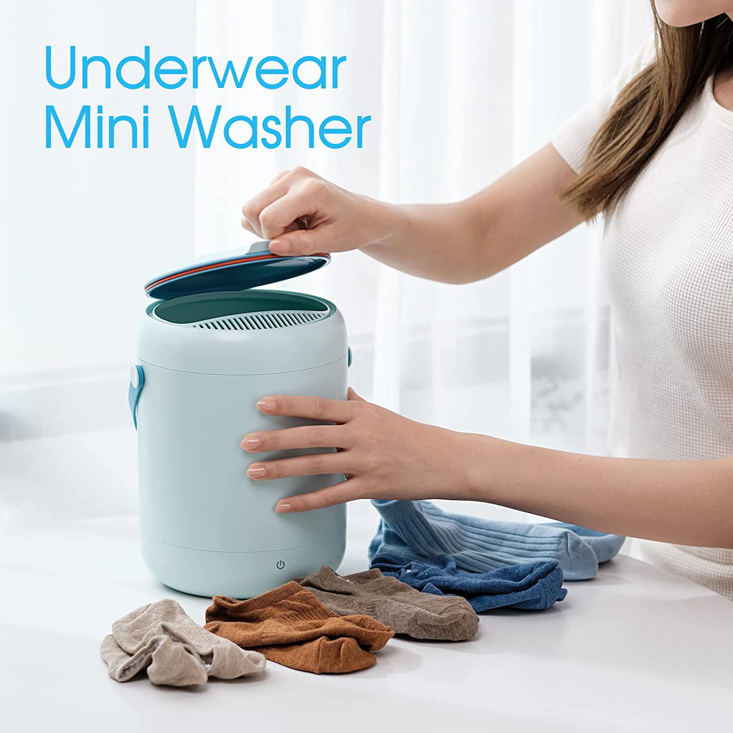 Semi-automatic Clothes Dryer Washer Baby Socks Washing Machine Home  Dormitory Underwear Dryer mini lavadora portatil - AliExpress