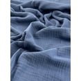 thumbnail image 5 of Minerva Textured Cotton Double Gauze Fabric Denim Blue - per yard, 5 of 6