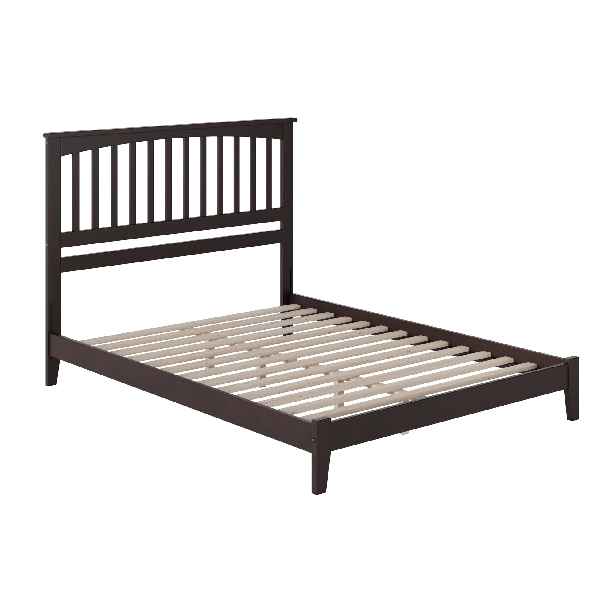 AFI Mission Queen Low Profile Wood Platform Bed, Espresso