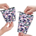 thumbnail image 3 of Lsque Plaid Flamingo Pattern Telescopic Pencil Bag Pen Holder Stationery Case, Stand-up Retractable Transformer Bag Organizer, 3 of 6