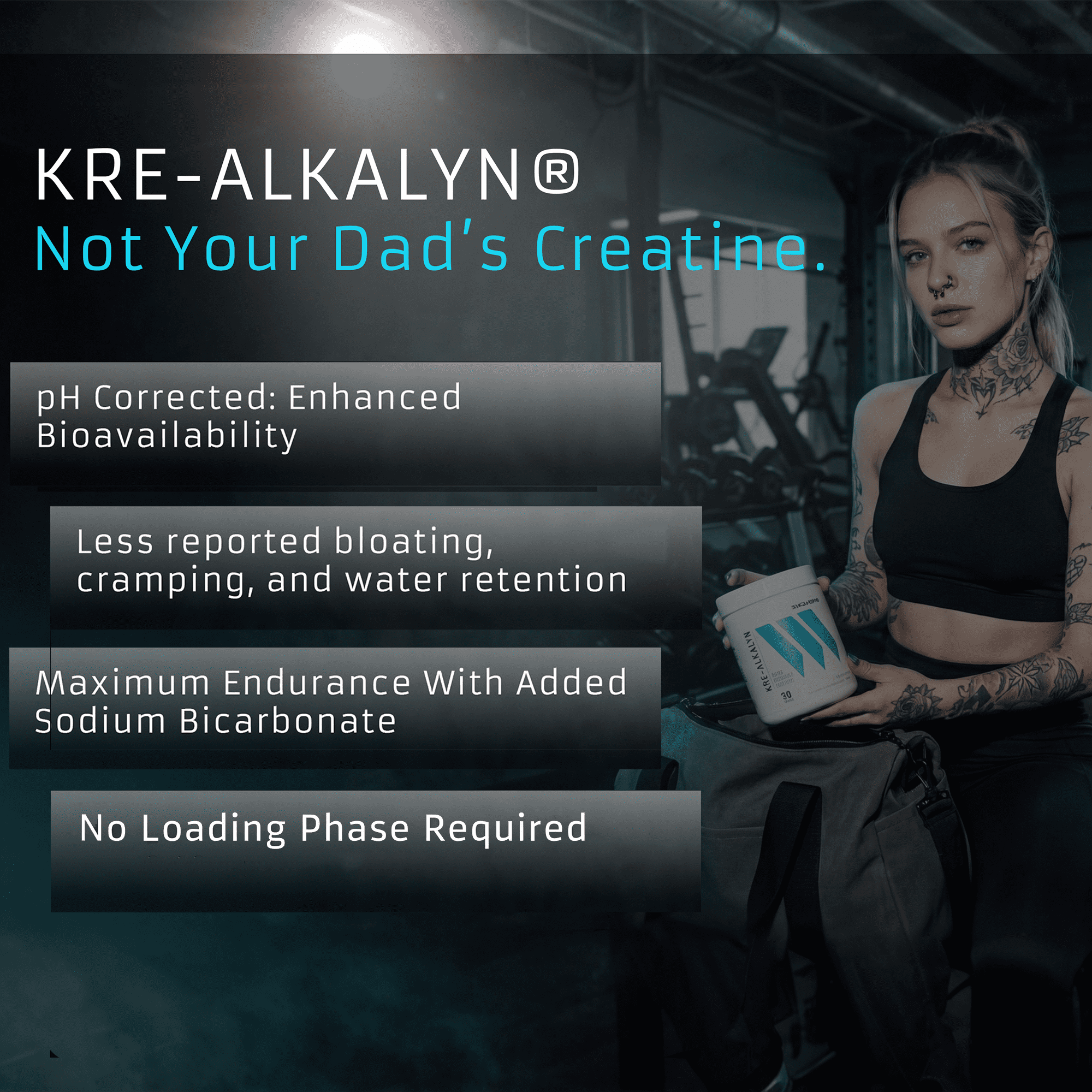Kre-Alkalyn - Advanced pH Corrected Creatine Monohydrate - Unflavored - 30 Servings