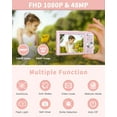 thumbnail image 7 of Melcam Digital Camera 48MP FHD 1080P Vlogging Camera Portable Mini Camera with 32 GB Memory Card(Pink), 7 of 7