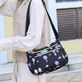 thumbnail image 3 of Bolso de hombro Qarigey para mujer bandolera con cierre de cremallera estilo informal púrpura, 3 of 6