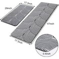 thumbnail image 2 of 2 PCS Kitchen Mat Kitchen Rug Cushioned Anti-Fatigue Non-Skid Waterproof Rug Standing and Comfort Desk/Floor Mat for Kitchen, Floor, Office, Sink, Laundry Black 0.4inch., 2 of 6