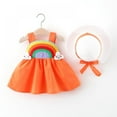 thumbnail image 4 of URMAGIC Toddler Baby Girl Summer Dress Rainbow Strap Dress Backless Princess Sundress 6-9 Months, 4 of 4