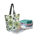 thumbnail image 2 of FORMRS Womens Canvas Tote Bag with Zipper Inner Pocket Shoulder Handbag, Retro Flower Print, 2 of 7