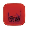 Lizheee Red Sharps Container Biohazard Needle Disposal Container under