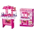thumbnail image 2 of Kitchen Connection 24" Deluxe Beauty Kitchen Appliance Cooking Play Set With Lights & Sound, 2 of 3