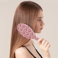 thumbnail image 2 of Red Christmas Reindeer Pattern Hair Brush,Girls Detangling Hair Brush,Glide Through Tangles with Ease for Wet & Dry Hair,8.8"X2.8", 2 of 7