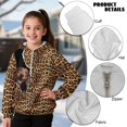 thumbnail image 6 of Pzuqiu Leopard Print Hoodie Sweatshirt for Girls Size 6-7 Personalized Versatile Girls' Fashion Hoodies & Sweatshirts Lightness Long Sleeve Jacket Outfits for Kids and Toddlers, 6 of 7