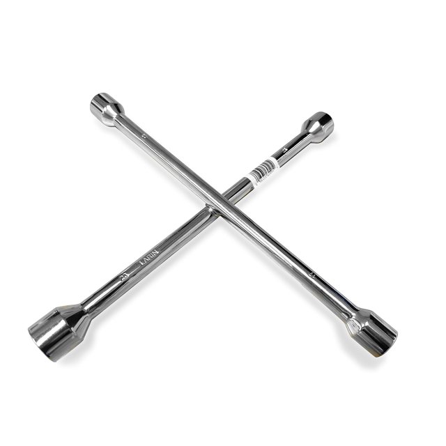 Llave de cruz LARIN de 36 cm cromada, resistente