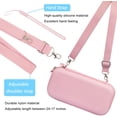 thumbnail image 4 of Cute Carrying Case for Nintendo Switch/Switch OLED, Pink Sakura Portable Hard Shell Grils Travel Storage Bag with Glass Screen Protector & Thumb Grip Caps & Stand, 4 of 7