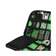 thumbnail image 5 of Travel USB Flash Drive Cable Earphone Organizer Bag Case Digital Storage Pouch-Green, 5 of 5