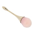 thumbnail image 1 of Brocha para polvos sueltos, pelo suave, brocha para polvos de maquillaje a la moda, herramienta cosmética para maquilladores (dorado), 1 of 14