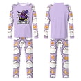 thumbnail image 4 of Family Pajamas Matching Sets - 2 piece Ghost Print Long Sleeve Top and Pants ,Funny Cartoon Family Halloween Pajamas for Halloween Night for 3XL Pjs, 4 of 4