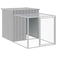 thumbnail image 6 of vidaXL Chicken Cage with Run Anthracite 43.3"x320.1"x43.3" Galvanized Steel, 6 of 7