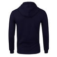 thumbnail image 4 of ZRGHAOYLQ Full Zip Hoodies for Men Workout Slim Fit Hooded Sweatshirt Athletic Moisture Wicking Hoodie Casual Lightweight Sweatshirts with Pockets Blue XXL, 4 of 5