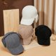 thumbnail image 5 of Gorra de béisbol con protección para los oídos de cachemira cálida de talla grande para otoño e invierno, gorra de pico de pato de felpa resistente al frío para hombres y mujeres, 5 of 5